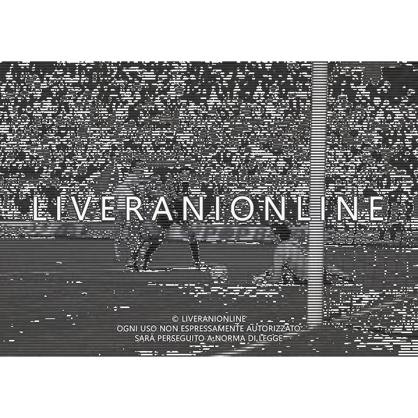 27-11-1985 MILANO ANDATA OTTAVI I DI FINALE INTER LEGIA VARSAVIA 0-0 NELLA FOTO AZIONE ALESSANDRO ALTOBELLI AG ALDO LIVERANI SAS
