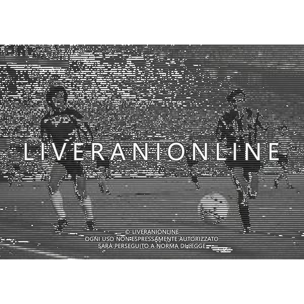17-09-1986 MILANO ANDATA TRENTADUESIMI DI FINALE DI COPPA UEFA INTER AEK ATENE 2-0 NELLA FOTO ALESSANDRO ALTOBELLI AG ALDO LIVERANI SAS