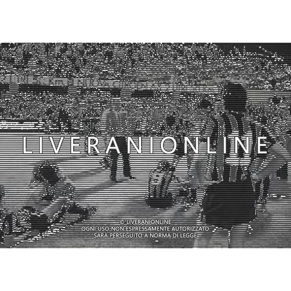 06-05-1987 MILANO COPPA ITALIA INTER CREMONESE 1-1 AI RIGORI 3-5 NELLA FOTO GIOVANNI TRAPATTONI AG ALDO LIVERANI SAS