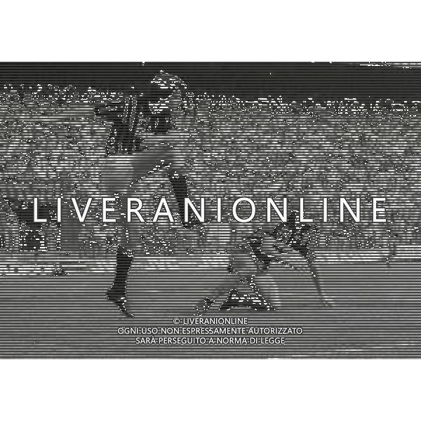 06-05-1984 MILANO CAMPIONATO DI CALCIO SERIE A MILAN PISA 2-1 NELLA FOTO FILIPPO GALLI E WIM KIEFT AG ALDO LIVERANI SAS
