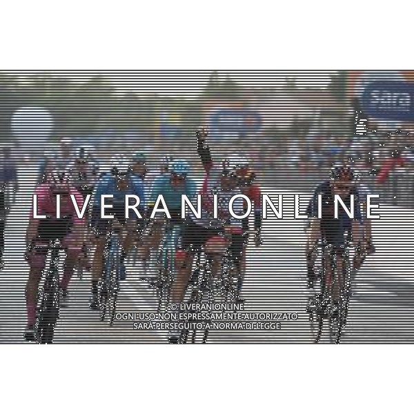 16-10-2020 Giro D\'italia; Tappa 13 Cervia - Monselice; 2020, Uae - Emirates; 2020, Deceuninck - Quick Step; Ulissi, Diego; Almeida, Joao; Monselice; ©SIROTTI / AGENZIA ALDO LIVERANI SAS