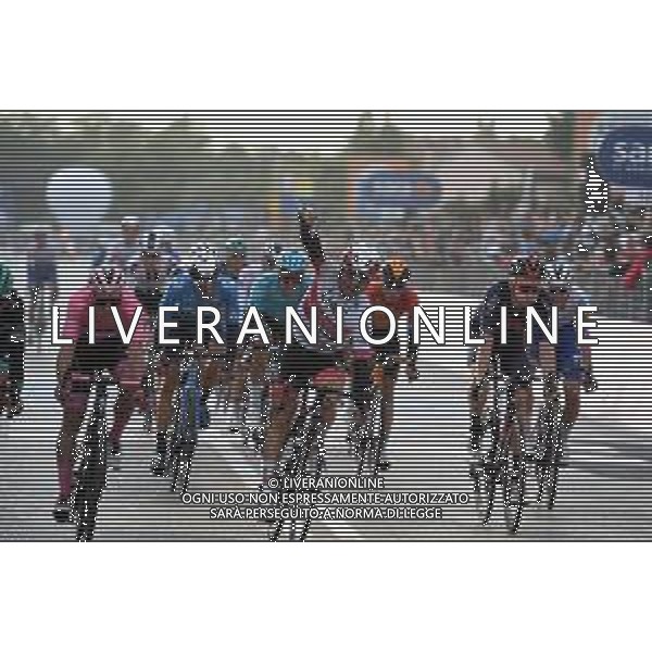 16-10-2020 Giro D\'italia; Tappa 13 Cervia - Monselice; 2020, Uae - Emirates; 2020, Deceuninck - Quick Step; Ulissi, Diego; Almeida, Joao; Monselice; ©SIROTTI / AGENZIA ALDO LIVERANI SAS