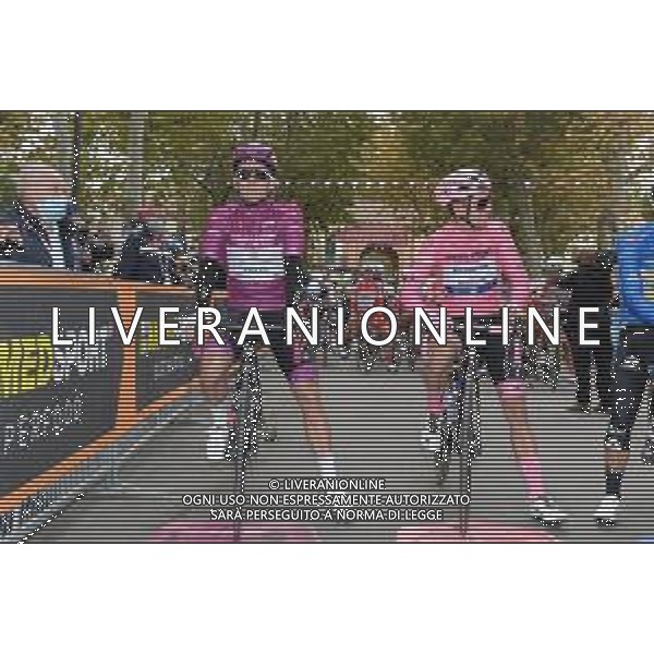 16-10-2020 Giro D\'italia; Tappa 13 Cervia - Monselice; 2020, Deceuninck - Quick Step; 2020, Groupama - Fdj; Almeida, Joao; Demare, Arnaud; Cervia; ©SIROTTI / AGENZIA ALDO LIVERANI SAS