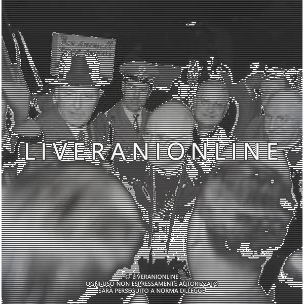 RETROSPETTIVA CARDINALE FRANCIS JOSEPH SPELLMAN ARCIVESCOVO CATTOLICO STATUNITENSE NELLA FOTO IL CARDINALE FRANCIS SPELLAMN IN PIAZZA SAN PIETRO A ROMA NELL\'ANNO 1955 AG ALDO LIVERANI SAS