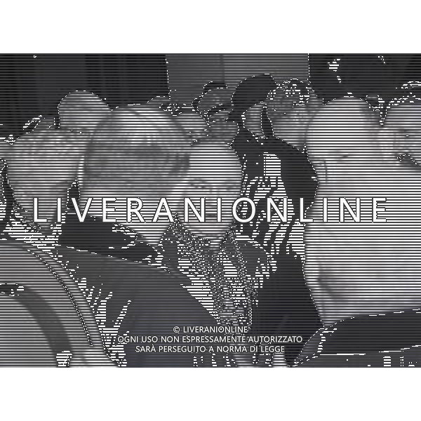 RETROSPETTIVA CARDINALE FRANCIS JOSEPH SPELLMAN ARCIVESCOVO CATTOLICO STATUNITENSE NELLA FOTO IL CARDINALE FRANCIS SPELLAMN IN PIAZZA SAN PIETRO A ROMA NELL\'ANNO 1955 AG ALDO LIVERANI SAS