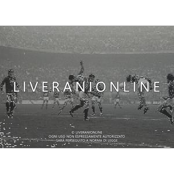 25-11-1984 MILANO CAMPIONATO DI CALCIO SERIE A MILAN -SAMPDORIA 0-1 NELLA FOTO AZIONE DI GIOCO AG ALDO LIVERANI SAS