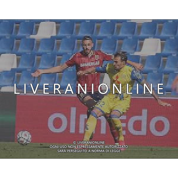 REGGIANA - CHIEVO CAMPIONATO CALCIO SERIE BKT 17.10.2020 NELLA FOTO MARTINELLI E MOGOS ©SANTANDREA / AGENZIA ALDO LIVERANI SAS