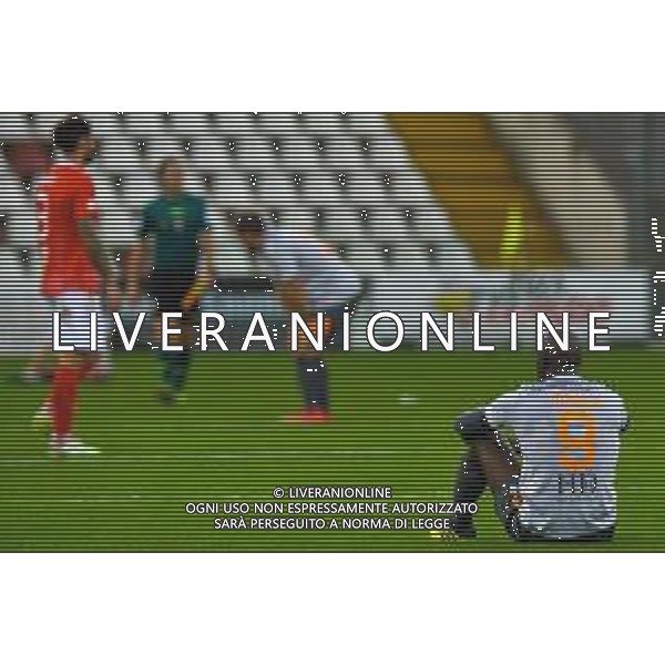 Triestina vs Ravenna - Campionato di Calcio Serie C - Lega Pro 2020/2021, 17 ottobre 2020 Trieste, Italia Nella foto: Mokulu Tembe (Ravenna) si dispera dopo la sconfitta @LM/Franco Debernardi©SERVIZIO / AGENZIA ALDO LIVERANI SAS
