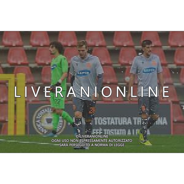 Triestina vs Ravenna - Campionato di Calcio Serie C - Lega Pro 2020/2021, 17 ottobre 2020 Trieste, Italia Nella foto: Thomas Bolis (Ravenna) si dispera dopo la sconfitta @LM/Franco Debernardi©SERVIZIO AGENZIA ALDO LIVERANI SAS