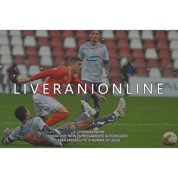 Triestina vs Ravenna - Campionato di Calcio Serie C - Lega Pro 2020/2021, 17 ottobre 2020 Trieste, Italia Nella foto: William Jidayi (Ravenna) contrastato da Guido Gomez (Triestina) @LM/Franco Debernardi©SERVIZIO AGENZIA ALDO LIVERANI SAS