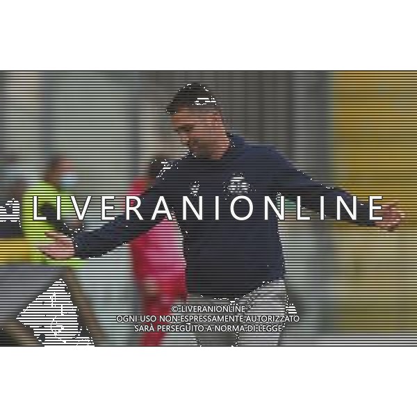 Triestina vs Ravenna - Campionato di Calcio Serie C - Lega Pro 2020/2021, 17 ottobre 2020 Trieste, Italia Nella foto: Giuseppe Maggi, allenatore del Ravenna si dispera da bordo campo @LM/Franco Debernardi ©SERVIZIO AGENZIA ALDO LIVERANI SAS