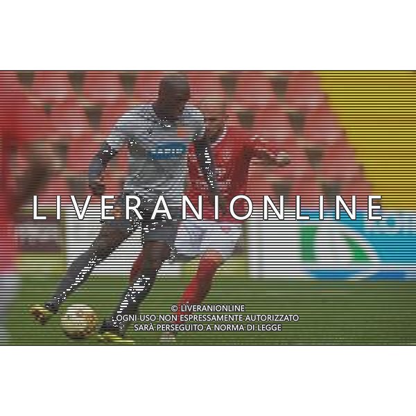 Triestina vs Ravenna - Campionato di Calcio Serie C - Lega Pro 2020/2021, 17 ottobre 2020 Trieste, Italia Nella foto: Benjamin Mokulu (Ravenna) contrastato da Simone Calvano (Triestina) @LM/Franco Debernardi ©SERVIZIO AGENZIA ALDO LIVERANI SAS