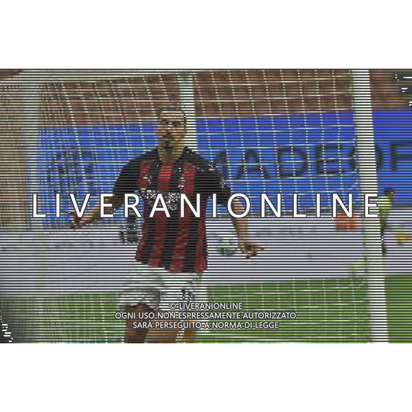 Zlatan Ibrahimovic (Milan) esulta dopo il gol dell’1 a 0 Milan Inter vs Milan Campionato Serie A TIM - 4° giornata Milano 17-10-2020 Stadio Giuseppe Meazza - San Siro foto Roberto Garavaglia - agenzia Aldo Liverani sas/ AGENZIA ALDO LIVERANI SAS