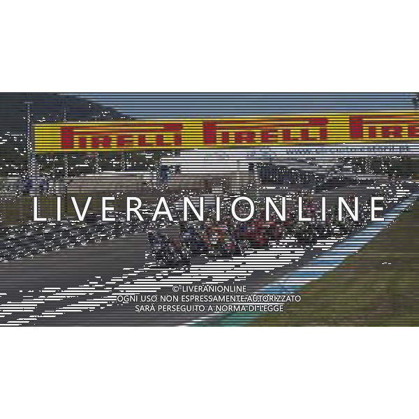 Round 8 Pirelli Estoril Round Race1 - World SuperBike - SBK, 17 October 2020 estoril, portugal, Italy Photo showing: First lap @LM/Otto Moretti/ AGENZIA ALDO LIVERANI SAS
