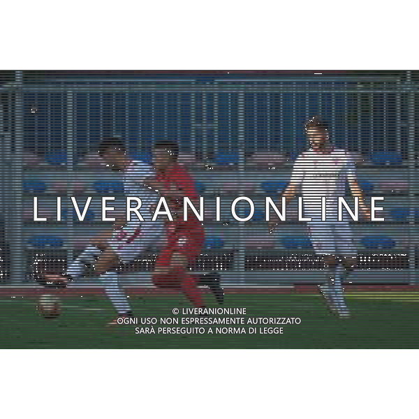 Virtus Verona vs VL Pesaro - Campionato di Calcio Serie C - Lega Pro 2020/2021, 17 ottobre 2020 Verona, Italia Nella foto: Samuel Blue - VIS Pesaro - Andrea Delcarro - Virtus Vecomp Verona @LM/Roberto Tommasini/ AGENZIA ALDO LIVERANI SAS
