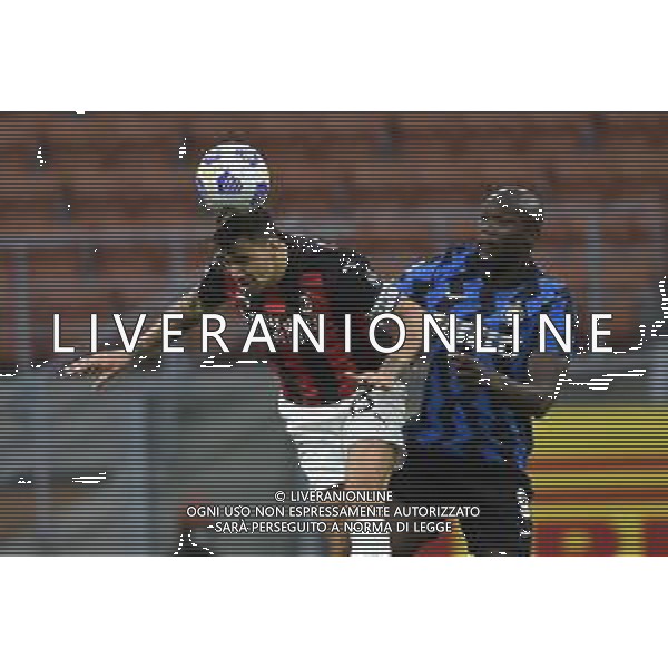 Alessio Romagnli (Milan) e Romelu Lukaku (Inter) Inter vs Milan Campionato Serie A TIM - 4¬∞ giornata Milano 17-10-2020 Stadio Giuseppe Meazza - San Siro foto Roberto Garavaglia - agenzia Aldo Liverani sas/ AGENZIA ALDO LIVERANI SAS