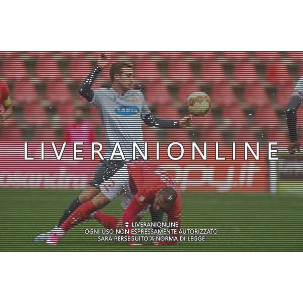 Triestina vs Ravenna - Campionato di Calcio Serie C - Lega Pro 2020/2021, 17 ottobre 2020 Trieste, Italia Nella foto: Thomas Bolis (Ravenna) contrastato da Gianluca Litteri (Triestina) @LM/Franco Debernardi©servizio AGENZIA ALDO LIVERANI SAS