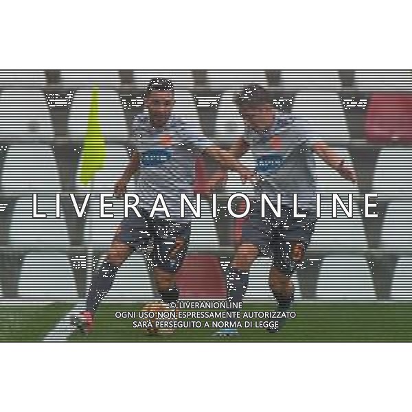 Triestina vs Ravenna - Campionato di Calcio Serie C - Lega Pro 2020/2021, 17 ottobre 2020 Trieste, Italia Nella foto: Daniele Ferretti e Marco Fiorani (Ravenna) si contendono la palla @LM/Franco Debernardi©servizio AGENZIA ALDO LIVERANI SAS