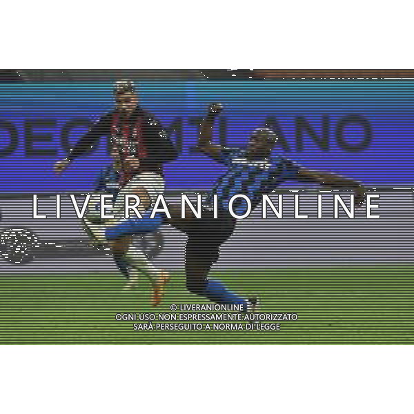 Romelu Lukaku (Inter) occasione per il 2 a 2 fallita nel recupero Inter vs Milan Campionato Serie A TIM - 4¬∞ giornata Milano 17-10-2020 Stadio Giuseppe Meazza - San Siro foto Roberto Garavaglia - agenzia Aldo Liverani sas / AGENZIA ALDO LIVERANI SAS