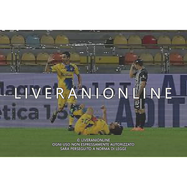 FROSINONE ASCOLI CAMPIONATO CALCIO SERIE BKT 17.10.2020 NELLA FOTO: ESULTANZA SALVI FOTO ALDO LIVERANI©MOSCA / AGENZIA ALDO LIVERANI SAS