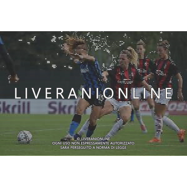 fallo sullo 0 a 0 Francesca VItale (Milan) atterra in area Beatrice Merlo (Inter) ma l’arbitro lascia giocare e non assegna il rigore Milan Women vs Inter Milano Women Campionato Serie A Femminile - 6° giornata Milano 18-10-2020 centro sportivo Peppino Vismara foto Roberto Garavaglia - agenzia Aldo Liverani sas/ AGENZIA ALDO LIVERANI SAS
