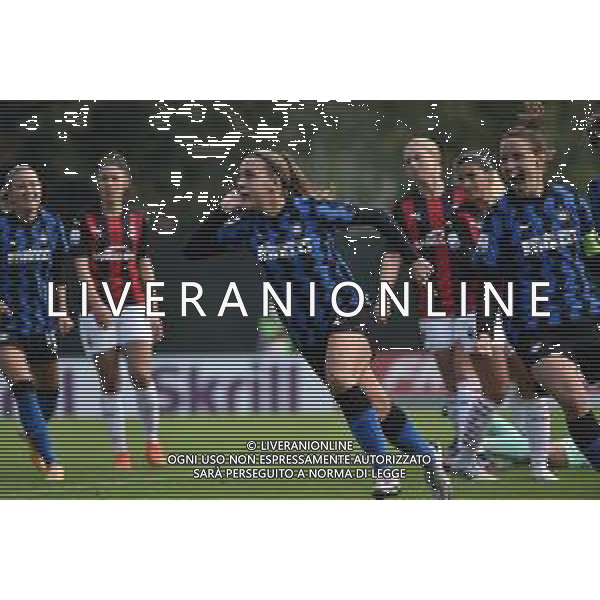 esultanza Gloria Marinelli (Inter) dopo il gol del 1 a 1 Milan Women vs Inter Milano Women Campionato Serie A Femminile - 6¬∞ giornata Milano 18-10-2020 centro sportivo Peppino Vismara foto Roberto Garavaglia - agenzia Aldo Liverani sas/ AGENZIA ALDO LIVERANI SAS