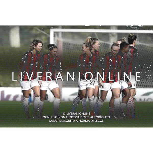 esultanza Milan dopo il gol del 3 a 1 Milan Women vs Inter Milano Women Campionato Serie A Femminile - 6¬∞ giornata Milano 18-10-2020 centro sportivo Peppino Vismara foto Roberto Garavaglia - agenzia Aldo Liverani sas/ AGENZIA ALDO LIVERANI SAS