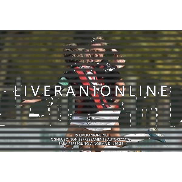 esultanza Milan dopo il gol del 4 a 1 Milan Women vs Inter Milano Women Campionato Serie A Femminile - 6¬∞ giornata Milano 18-10-2020 centro sportivo Peppino Vismara foto Roberto Garavaglia - agenzia Aldo Liverani sas/ AGENZIA ALDO LIVERANI SAS