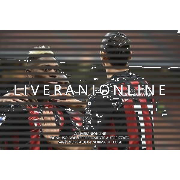 Rafael Leao (Milan) SX e Zlatan Ibrahimovic (Milan) DX Inter vs Milan Campionato Serie A TIM - 4° giornata Milano 17-10-2020 Stadio Giuseppe Meazza - San Siro foto Roberto Garavaglia - agenzia Aldo Liverani sas