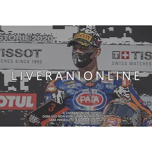 Round 8 Pirelli Estoril Round - World SuperBike - SBK, 18 October 2020 estoril, portugal, Italy Photo showing: N°60 Michael van der Mark NED Yamahga YZF R1 Pata Yamaha WorldSBK Team 3st classified @LM/Otto Moretti AG ALDO LIVERANI SAS