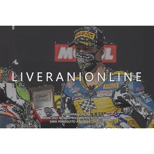 Round 8 Pirelli Estoril Round - World SuperBike - SBK, 18 October 2020 estoril, portugal, Italy Photo showing: N°55 Andrea Locatelli ITA Yamaha YZF R6 - BARDAHL Evan Bros, WorldSSP Team 1st Tissot superpole Award 2020 Supersport @LM/Otto Moretti AG ALDO LIVERANI SAS
