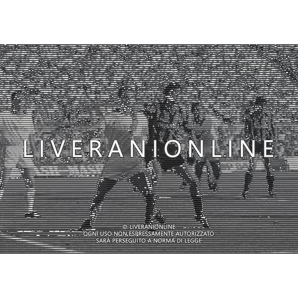 27-09-1987 MILANO CAMPIONATO DI CALCIO SERIE A INTER EMPOLI 2-0 NELLA FOTO ALESSANDRO ALTOBELLI E MASSIMO BRAMBATI AG ALDO LIVERANI SAS