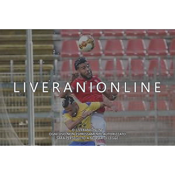 Perugia vs Fermana - Campionato di Calcio Serie C - Lega Pro 2020/2021, 18 ottobre 2020 Perugia, Italia Nella foto: salvatore monaco (n.6 perugia calcio) colpisce di testa @LM/Loris Cerquiglini AG ALDO LIVERANI SAS