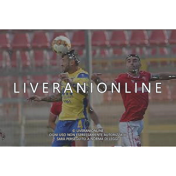 Perugia vs Fermana - Campionato di Calcio Serie C - Lega Pro 2020/2021, 18 ottobre 2020 Perugia, Italia Nella foto: urbinati gianluca (n.4 fermana f.c.) colpisce di testa @LM/Loris Cerquiglini AG ALDO LIVERANI SAS