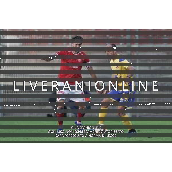 Perugia vs Fermana - Campionato di Calcio Serie C - Lega Pro 2020/2021, 18 ottobre 2020 Perugia, Italia Nella foto: grbac paolo (n.29 fermana f.c.) vs gabriele angella (n.05 perugia calcio) @LM/Loris Cerquiglini AG ALDO LIVERANI SAS