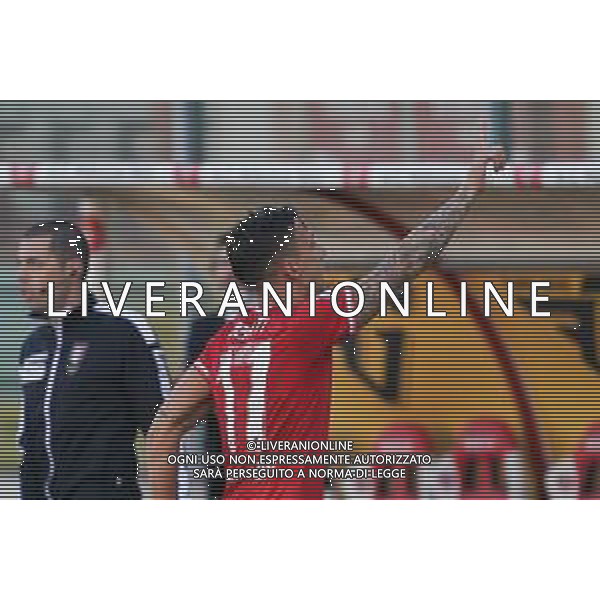 Perugia vs Fermana - Campionato di Calcio Serie C - Lega Pro 2020/2021, 18 ottobre 2020 Perugia, Italia Nella foto: moscati marco (n. 17 perugia calcio) esulta (r) 2-0 @LM/Loris Cerquiglini AG ALDO LIVERANI SAS