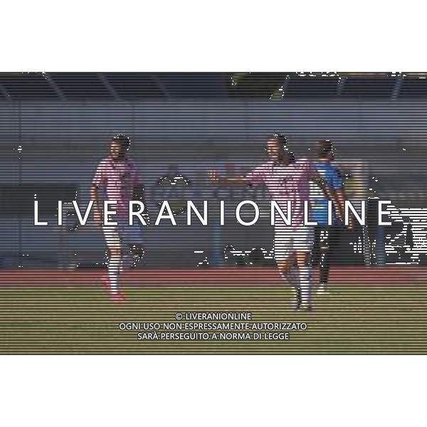 Bisceglie vs Palermo - Campionato di Calcio Serie C - Lega Pro 2020/2021, 18 ottobre 2020 Bisceglie, Italia Nella foto: Roberto Crivello (Palermo FC) proteste @LM/Emmanuele Mastrodonato AG ALDO LIVERANI SAS