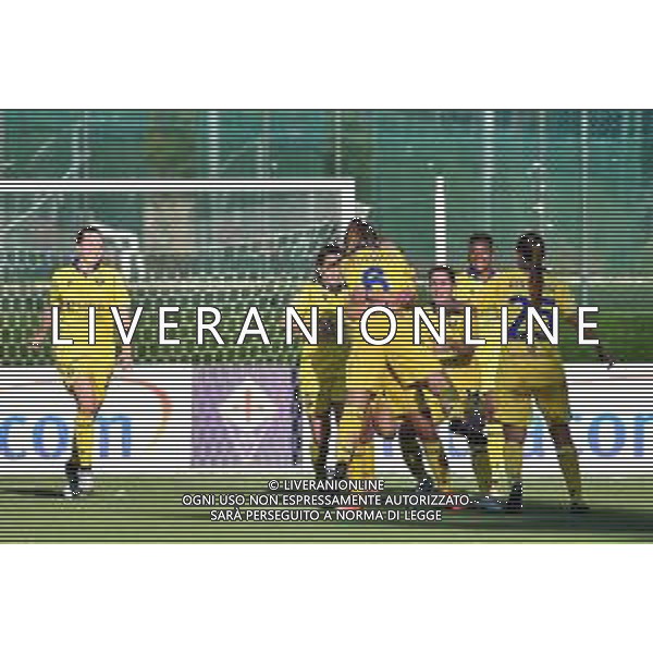 CF Fiorentina femminile vs Hellas Verona Women - Italian Soccer Serie A Women Championship 2020/2021, 18 October 2020 Florence, Italy Photo showing: Hellas Verona Women players celebrate after the goal @LM/Lisa Guglielmi AG ALDO LIVERANI SAS