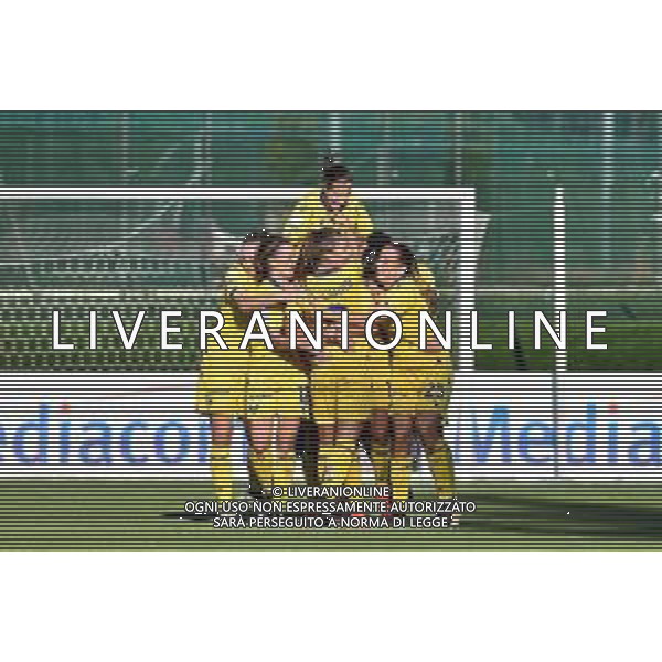 CF Fiorentina femminile vs Hellas Verona Women - Italian Soccer Serie A Women Championship 2020/2021, 18 October 2020 Florence, Italy Photo showing: Hellas Verona Women players celebrate after the goal @LM/Lisa Guglielmi AG ALDO LIVERANI SAS