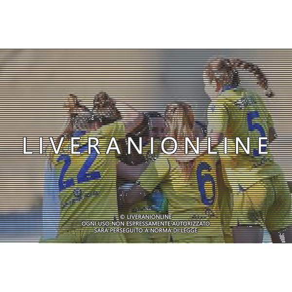 CF Fiorentina femminile vs Hellas Verona Women - Italian Soccer Serie A Women Championship 2020/2021, 18 October 2020 Florence, Italy Photo showing: Hellas Verona Women players celebrate the victory @LM/Lisa Guglielmi AG ALDO LIVERANI SAS