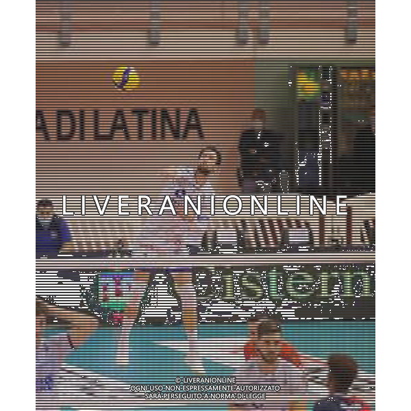 Top Volley Cisterna vs Vero Volley Monza - Campionato di Volley Superlega Serie A 2020/2021, 18 ottobre 2020 Latina, Italia Nella foto: Kevin Tillie Top Volley Cisterna @LM/Luigi Mariani AG ALDO LVERANI SAS