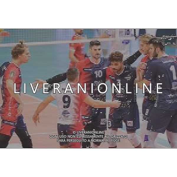 Top Volley Cisterna vs Vero Volley Monza - Campionato di Volley Superlega Serie A 2020/2021, 18 ottobre 2020 Latina, Italia Nella foto: esutanza Vero Volley Monza @LM/Luigi Mariani