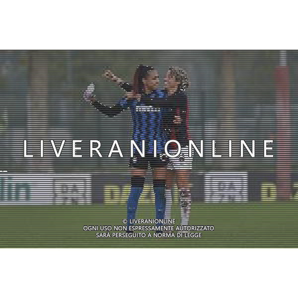 Kathellen Sousa Feitoza (Inter) SX e Valentina Giacinti (Milan) DX Milan Women vs Inter Milano Women Campionato Serie A Femminile - 6° giornata Milano 18-10-2020 centro sportivo Peppino Vismara foto Roberto Garavaglia - agenzia Aldo Liverani sas