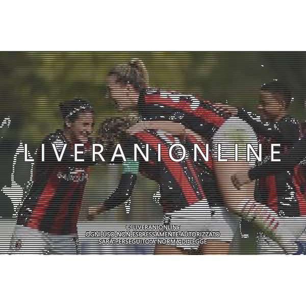 esultanza Milan dopo il gol del 4 a 1 Milan Women vs Inter Milano Women Campionato Serie A Femminile - 6° giornata Milano 18-10-2020 centro sportivo Peppino Vismara foto Roberto Garavaglia - agenzia Aldo Liverani sas