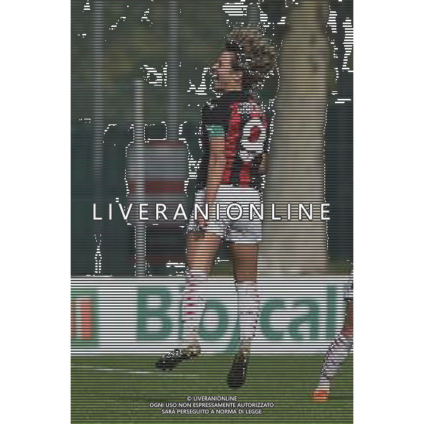 Valentina Giacinti (Milan) esulta dopo il gol del 3 a 1 Milan Milan Women vs Inter Milano Women Campionato Serie A Femminile - 6° giornata Milano 18-10-2020 centro sportivo Peppino Vismara foto Roberto Garavaglia - agenzia Aldo Liverani sas