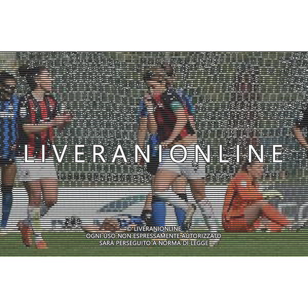 Valentina Giacinti (Milan) esulta dopo il gol del 3 a 1 Milan Milan Women vs Inter Milano Women Campionato Serie A Femminile - 6° giornata Milano 18-10-2020 centro sportivo Peppino Vismara foto Roberto Garavaglia - agenzia Aldo Liverani sas