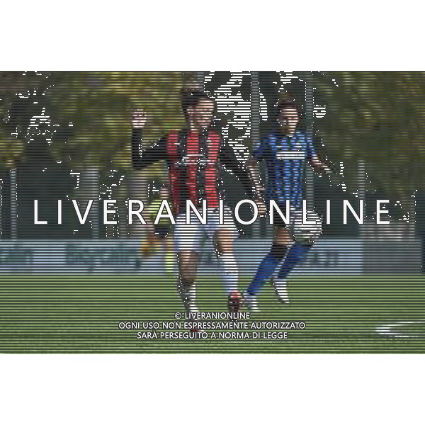 Laura Agard (Milan) e dietro Ilaria Mauro (Inter) Milan Women vs Inter Milano Women Campionato Serie A Femminile - 6° giornata Milano 18-10-2020 centro sportivo Peppino Vismara foto Roberto Garavaglia - agenzia Aldo Liverani sas