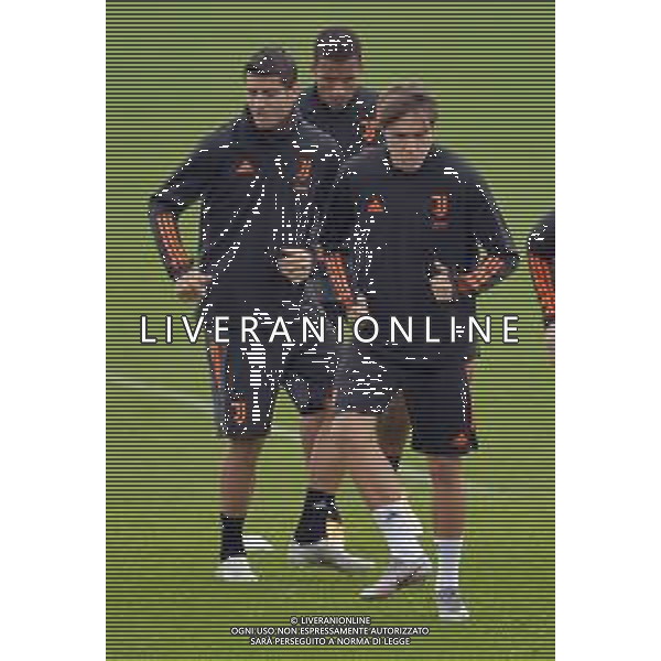 Torino 19.10.2020 Centro Sportivo Continassa Alessandro Falzone/Ag. Aldo Liverani sas Allenamento di vigilia del match Dynamo Kiev Juventus Nella foto: Federico Chiesa e alvaro morata ©falzone / AGENZIA ALDO LIVERANI SAS