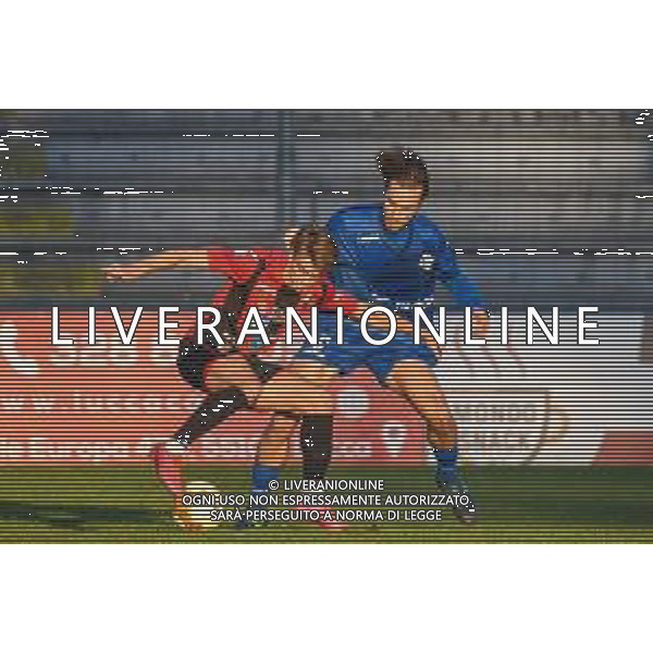 Lucchese vs Como - Campionato di Calcio Serie C - Lega Pro 2020/2021, 19 ottobre 2020 Stadio Comunale &#34;Porta Elisa&#34;, Lucca, Italia Nella foto: EDOARDO BOVOLON (Como) e GIOVANNI NANNELLI (Lucchese) @LM/Fabio Fagiolini/ AGENZIA ALDO LIVERANI SAS