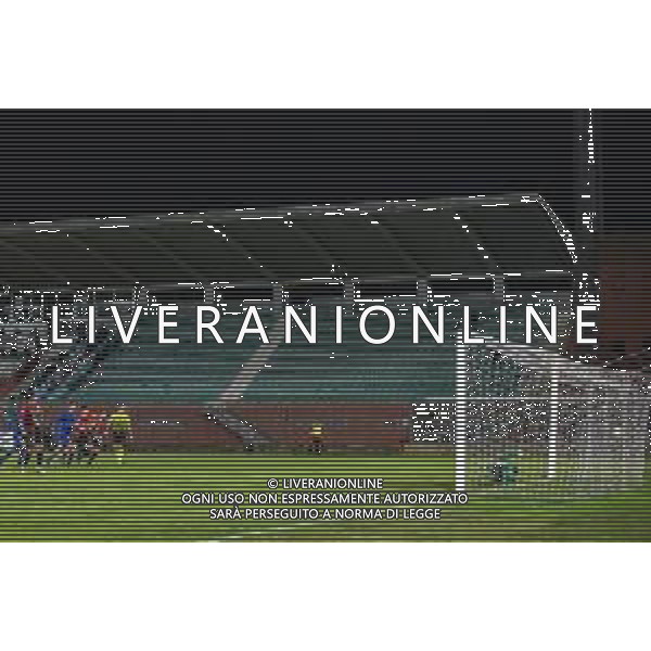 Lucchese vs Como - Campionato di Calcio Serie C - Lega Pro 2020/2021, 19 ottobre 2020 Stadio Comunale &#34;Porta Elisa&#34;, Lucca, Italia Nella foto: MICHEL CRUCIANI (Lucchese) realizza su rigore il 2 a 3 @LM/Fabio Fagiolini/ AGENZIA ALDO LIVERANI SAS